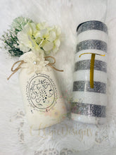 Load image into Gallery viewer, Stripe Glitter Tumbler